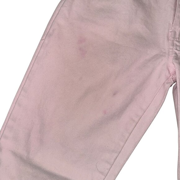 Vintage Jordache Skinny Tapered Leg Juniors Jeans 7 8 27 Pink Heart Buttons - Picture 5 of 9